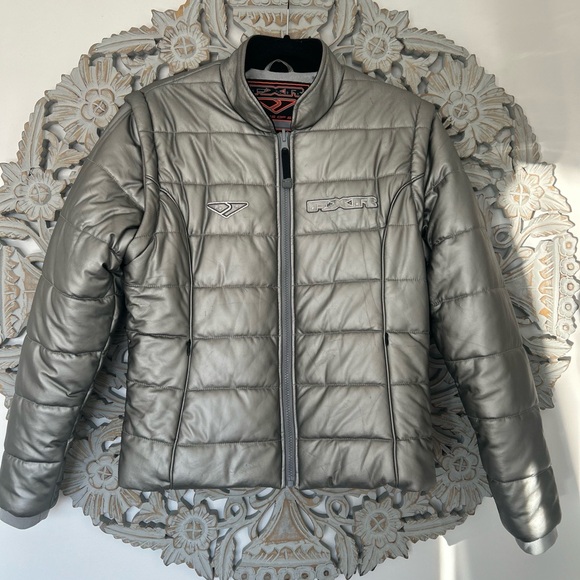 FXR Glam Girl Puff Jacket – Stylish & Warm in Silver! Size 6 - Picture 1 of 7